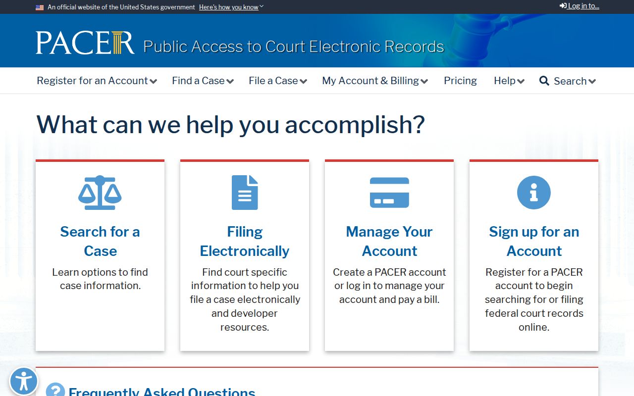 PACER federal criminal court cases involving Cass County